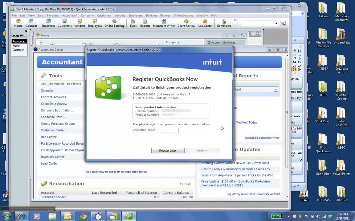 how to active point of sale 2013 quickbooks by phone